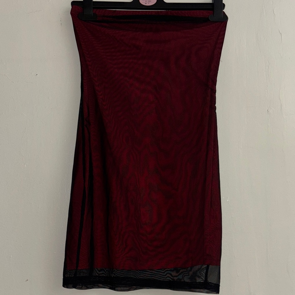 Elegant Burgundy Dress